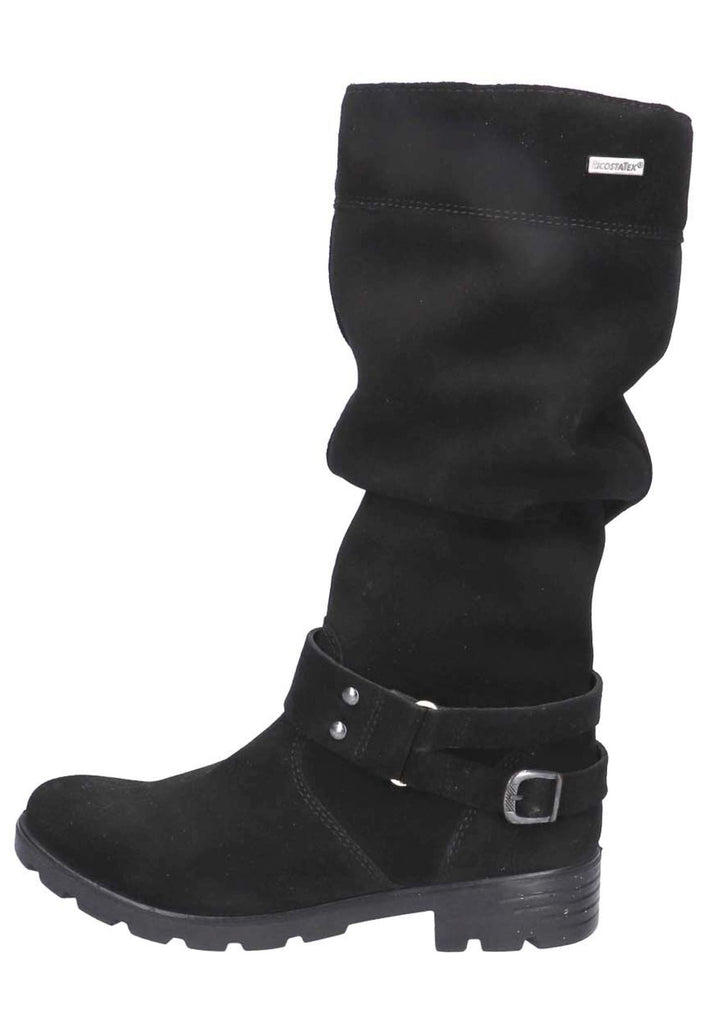 Ricosta Stiefel Veloursleder Schwarz Warmfutter