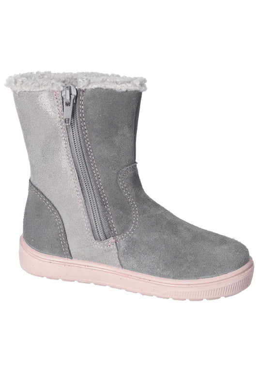 Ricosta Stiefel Veloursleder/Synthetik Graphit Warmfutter