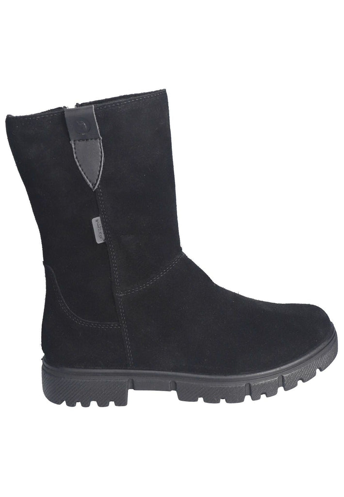 Ricosta Stiefel Veloursleder/Textil Schwarz Warmfutter
