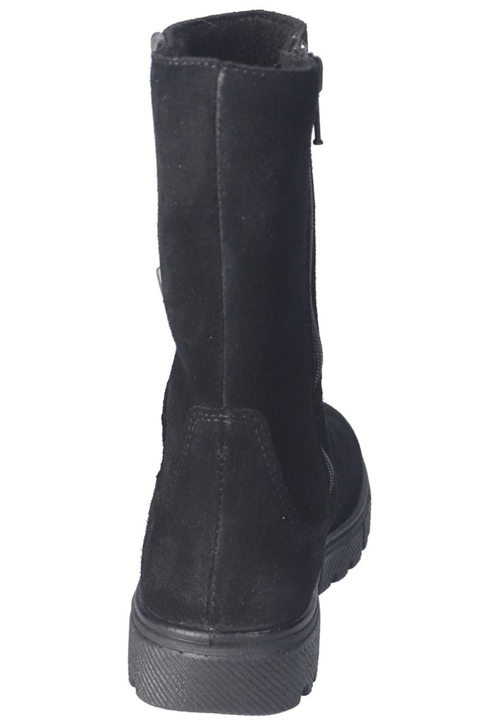 Ricosta Stiefel Veloursleder/Textil Schwarz Warmfutter