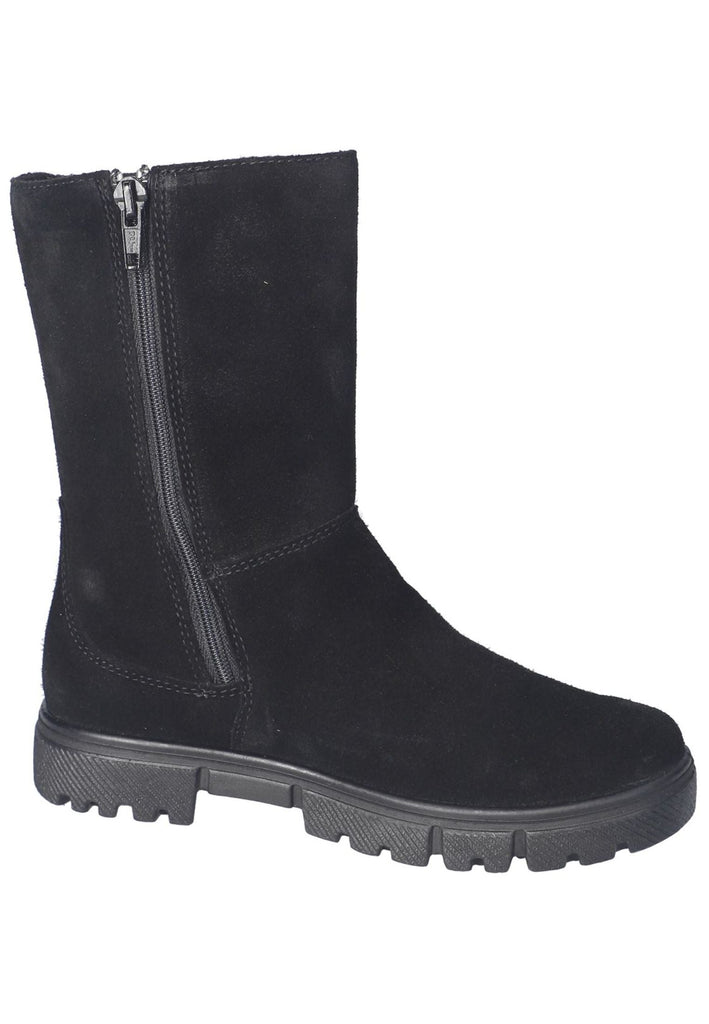 Ricosta Stiefel Veloursleder/Textil Schwarz Warmfutter