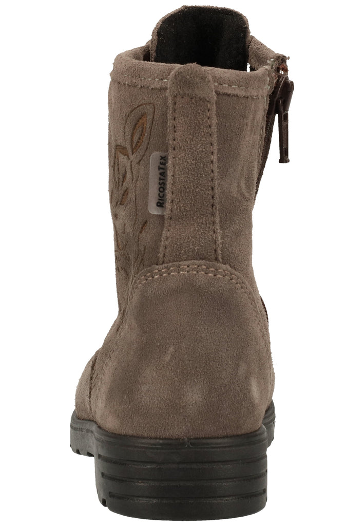 Ricosta Stiefelette Leder Hellgrau Warmfutter