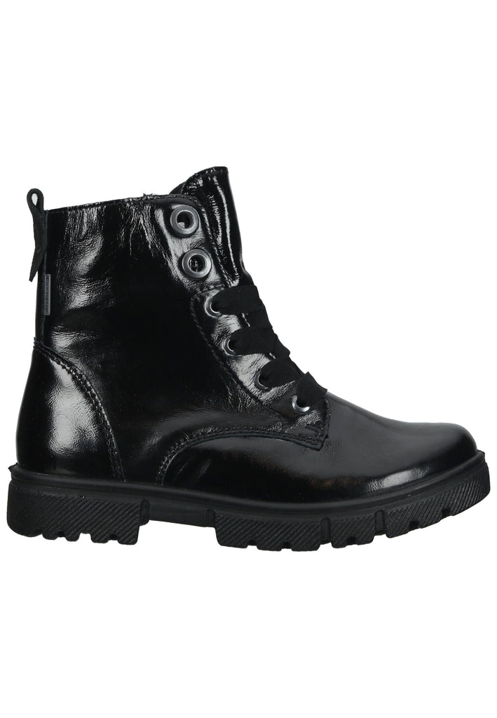 Ricosta Stiefelette Leder Schwarz Lack