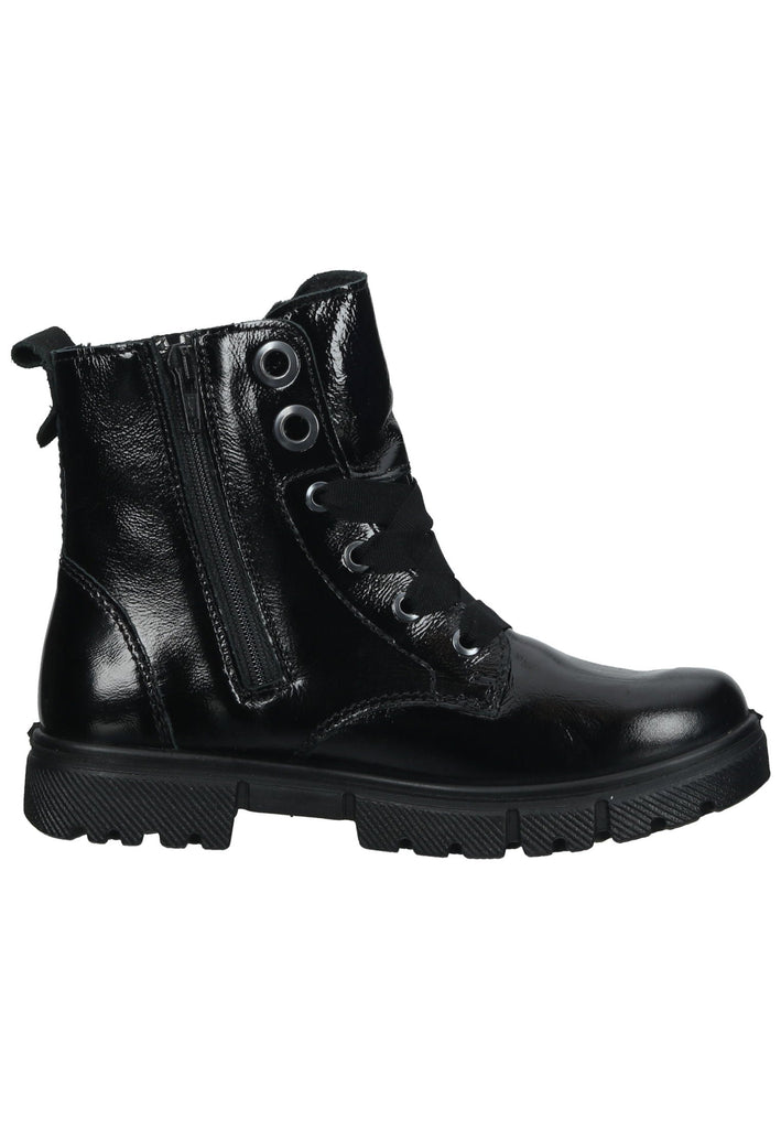 Ricosta Stiefelette Leder Schwarz Lack