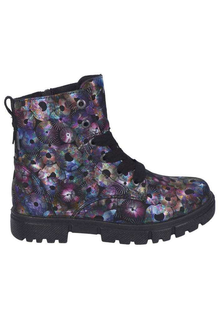 Ricosta Stiefelette Leder Schwarz Multi Warmfutter