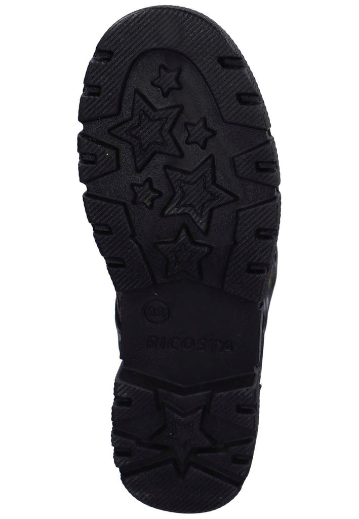 Ricosta Stiefelette Leder Schwarz Multi Warmfutter