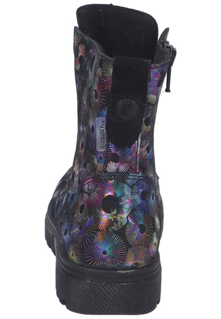 Ricosta Stiefelette Leder Schwarz Multi Warmfutter