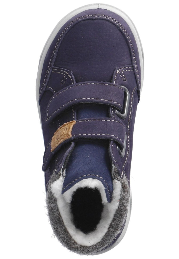 Ricosta Stiefelette Leder/Textil Blau/Grau Warmfutter