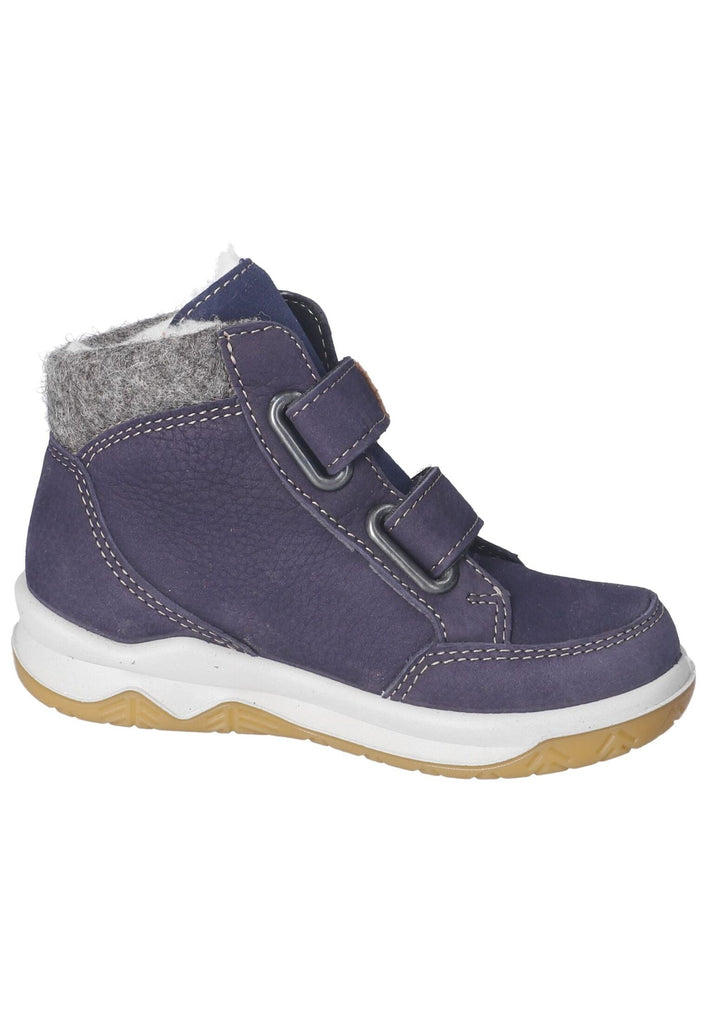 Ricosta Stiefelette Leder/Textil Blau/Grau Warmfutter