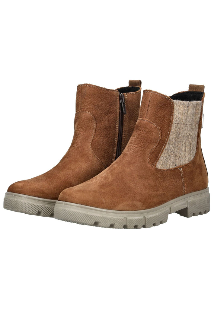 Ricosta Stiefelette Leder/Textil Curry Warmfutter