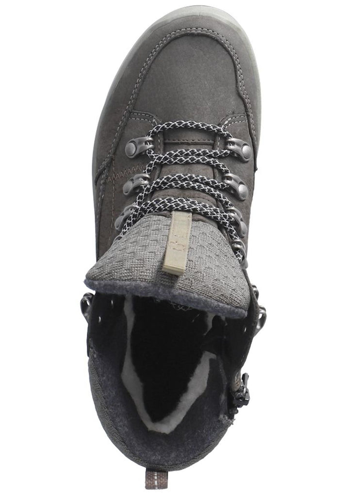 Ricosta Stiefelette Leder/Textil Dunkelgrau Warmfutter