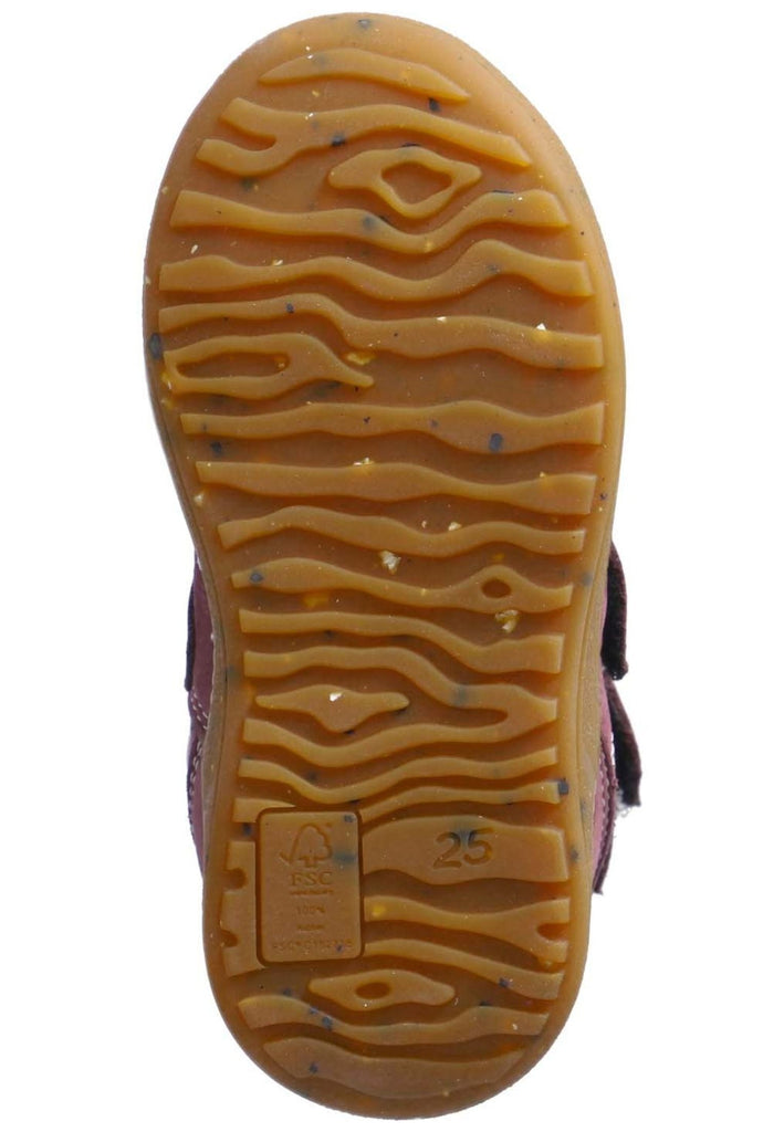 Ricosta Stiefelette Leder/Textil Pflaume Warmfutter