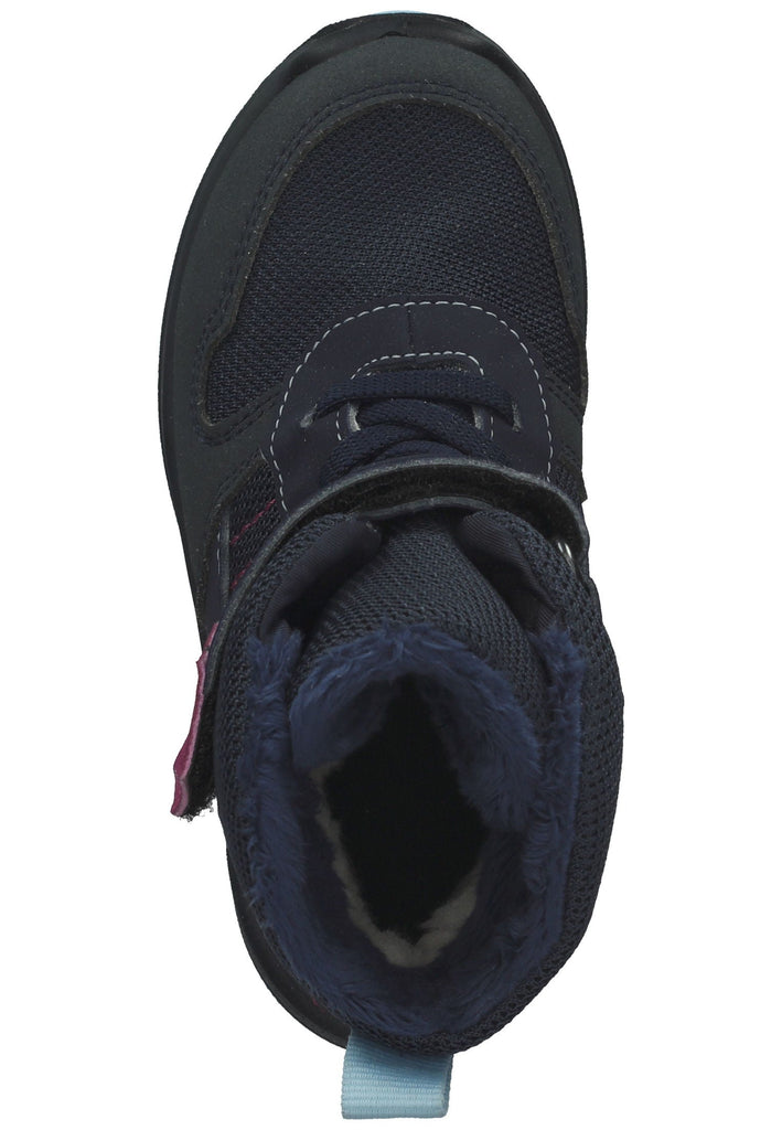 Ricosta Stiefelette Lederimitat Blau Warmfutter