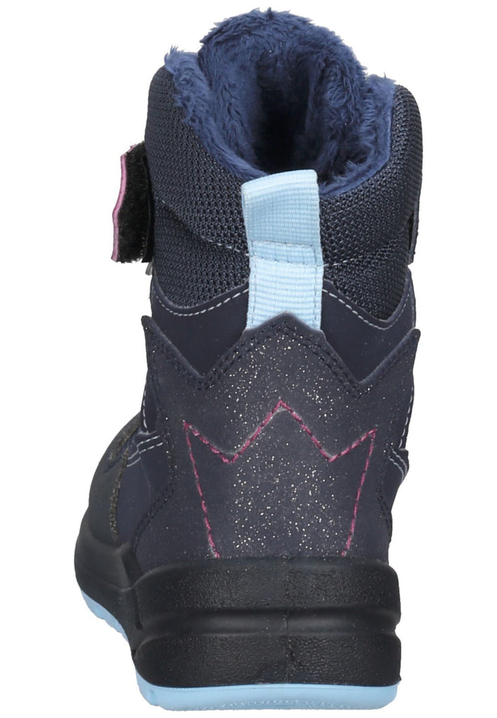 Ricosta Stiefelette Lederimitat Blau Warmfutter