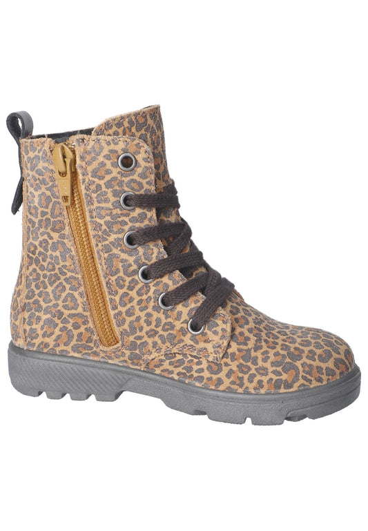 Ricosta Stiefelette Lederimitat Leopard Warmfutter