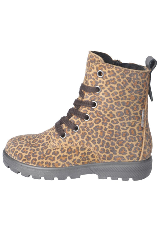 Ricosta Stiefelette Lederimitat Leopard Warmfutter