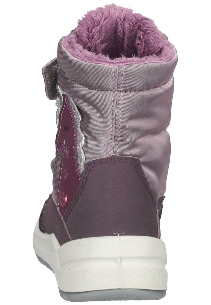 Ricosta Stiefelette Lederimitat Silber/Rosa Warmfutter