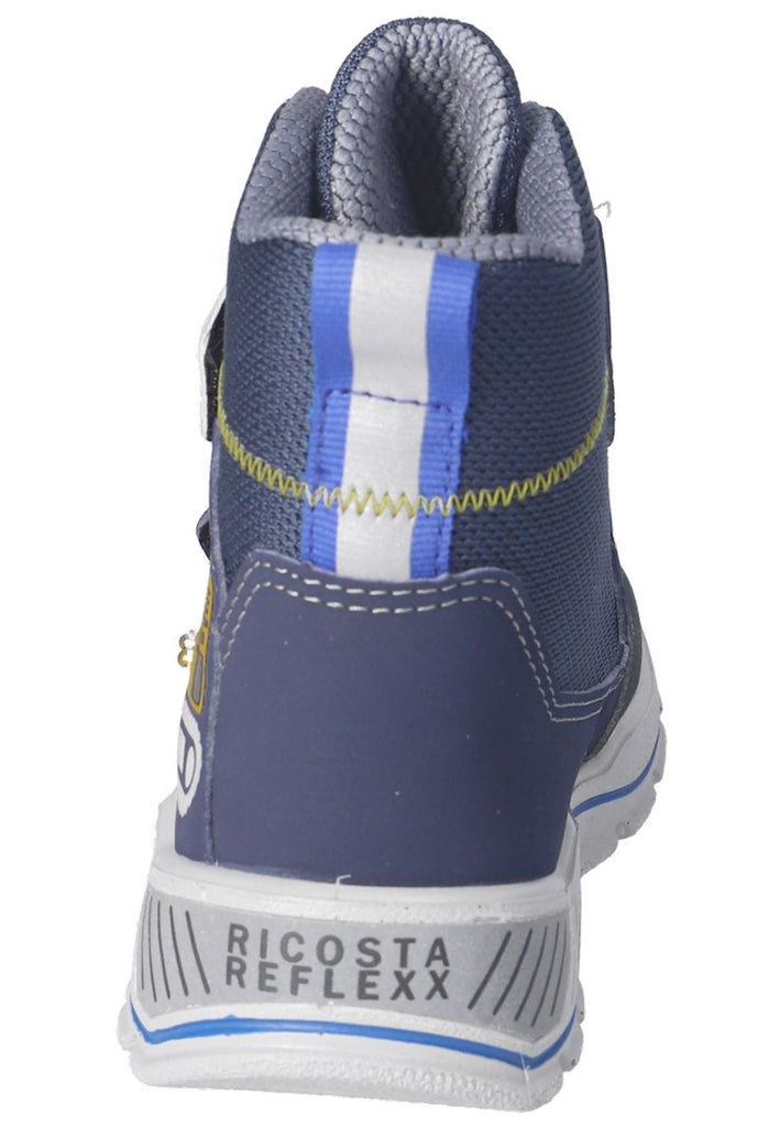 Ricosta Stiefelette Lederimitat/Textil Blau/Grau Warmfutter