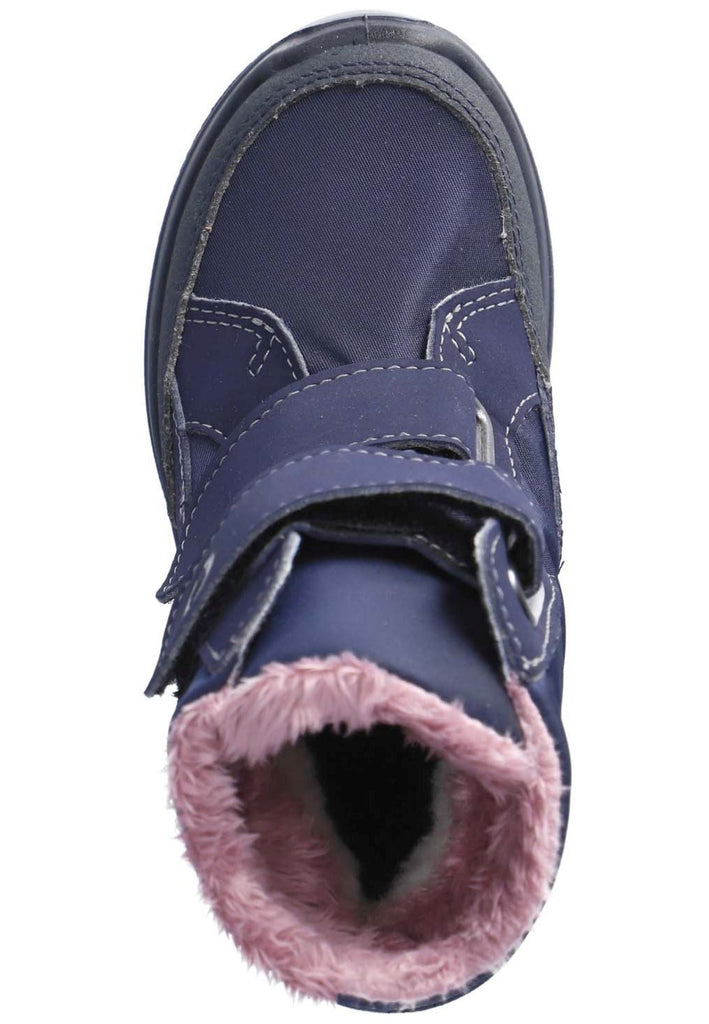 Ricosta Stiefelette Lederimitat/Textil Dunkelblau Warmfutter