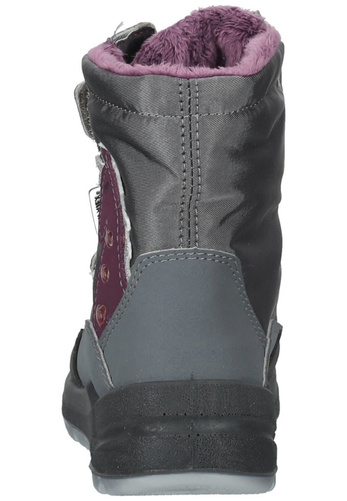 Ricosta Stiefelette Lederimitat/Textil Grau/Pink