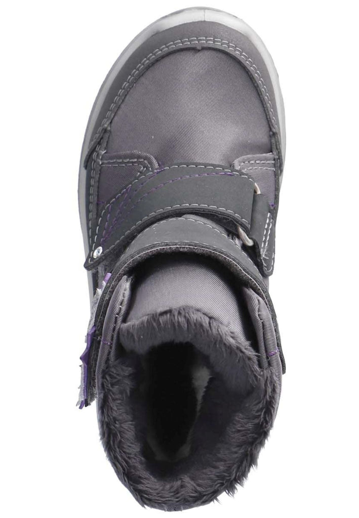 Ricosta Stiefelette Lederimitat/Textil Grau/Pink Warmfutter