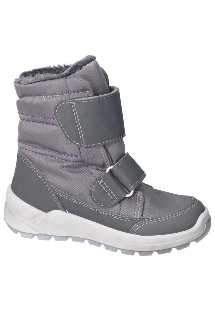 Ricosta Stiefelette Lederimitat/Textil Grau/Pink Warmfutter