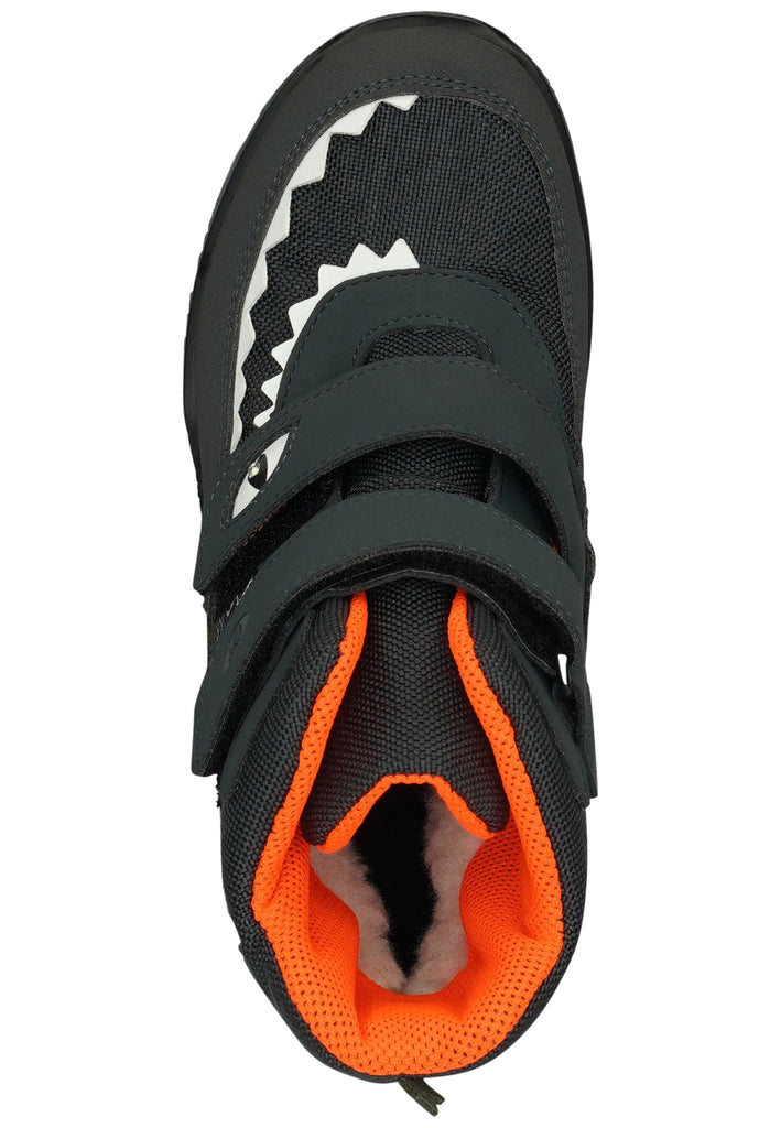 Ricosta Stiefelette Lederimitat/Textil Grau/Weiß Warmfutter