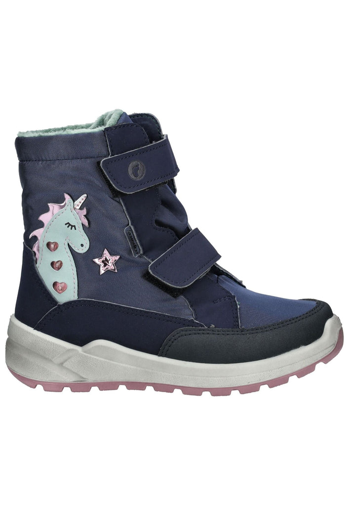 Ricosta Stiefelette Lederimitat/Textil Marine Warmfutter