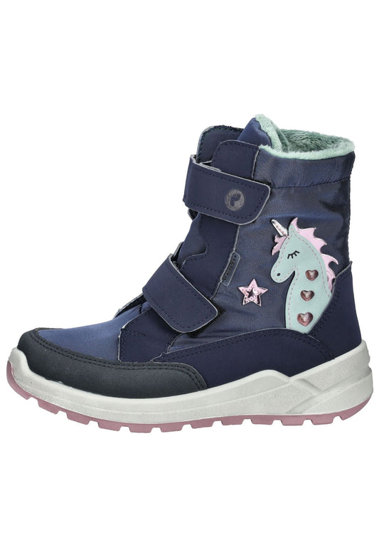 Ricosta Stiefelette Lederimitat/Textil Marine Warmfutter
