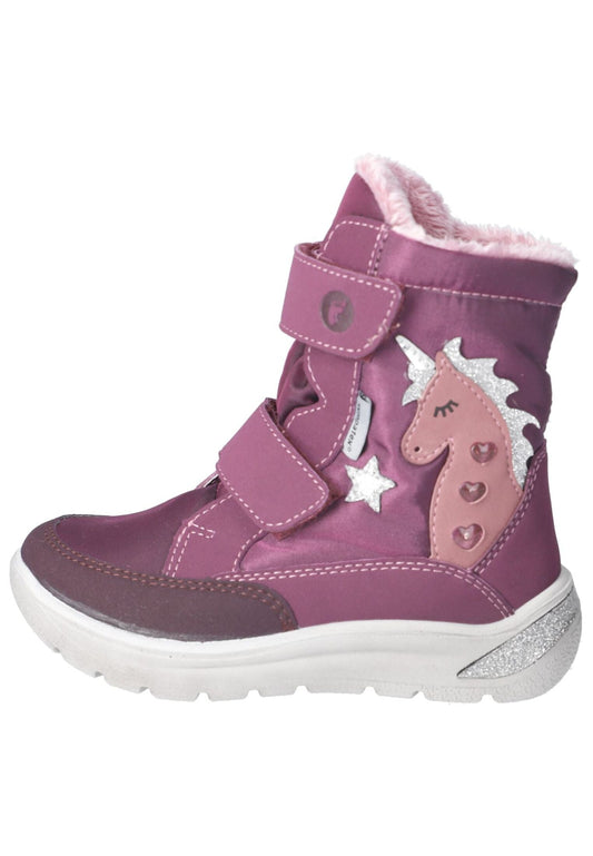 Ricosta Stiefelette Lederimitat/Textil Merlot Warmfutter