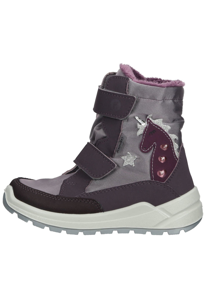 Ricosta Stiefelette Lederimitat/Textil Purple Warmfutter