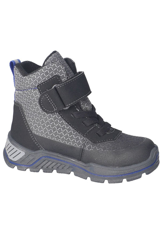Ricosta Stiefelette Lederimitat/Textil Schwarz Warmfutter