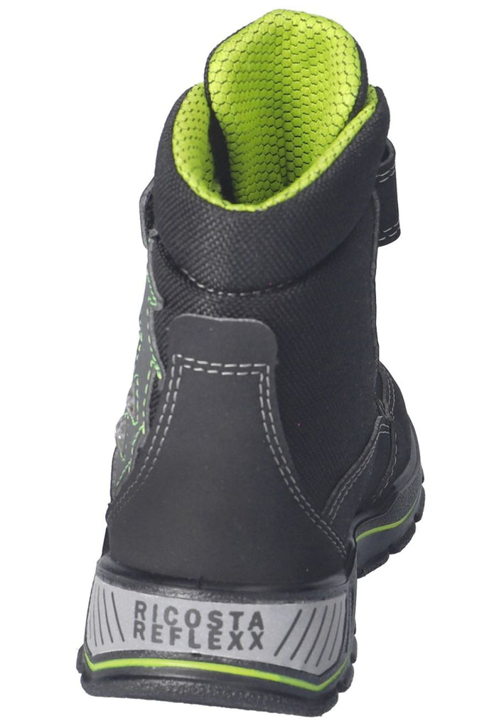 Ricosta Stiefelette Lederimitat/Textil Schwarz Warmfutter