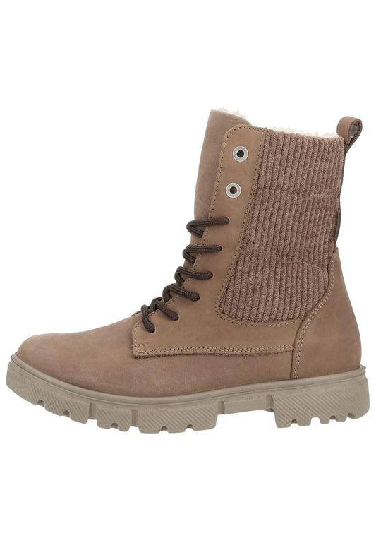 Ricosta Stiefelette Nubukleder Hellbraun Warmfutter