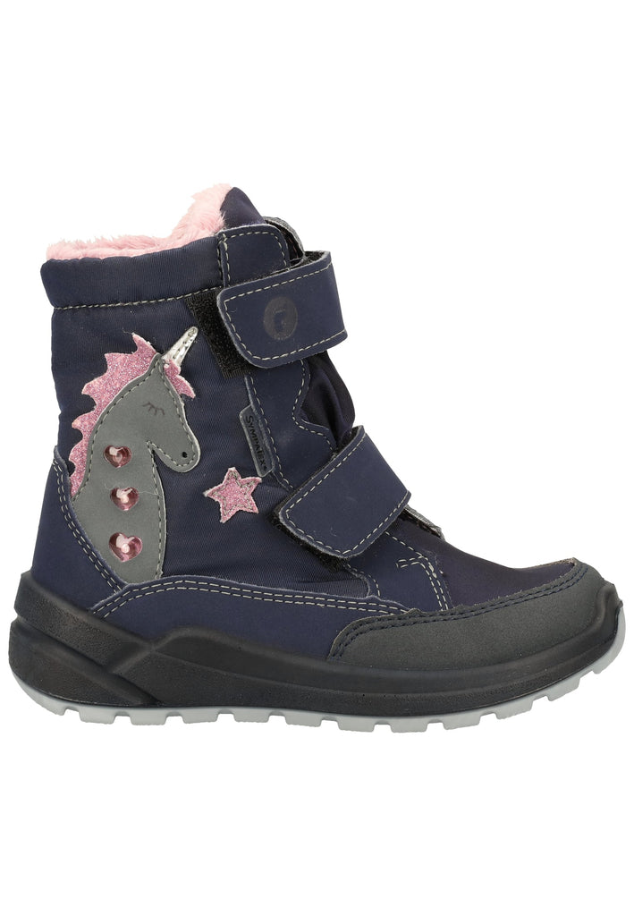 Ricosta Stiefelette Synthetik/Textil Marine Warmfutter