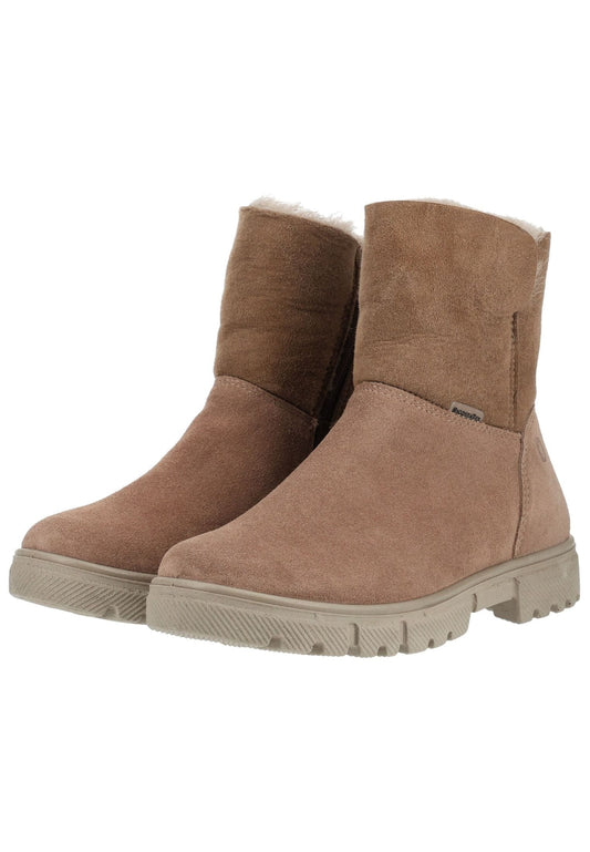 Ricosta Stiefelette Veloursleder Schoko Warmfutter