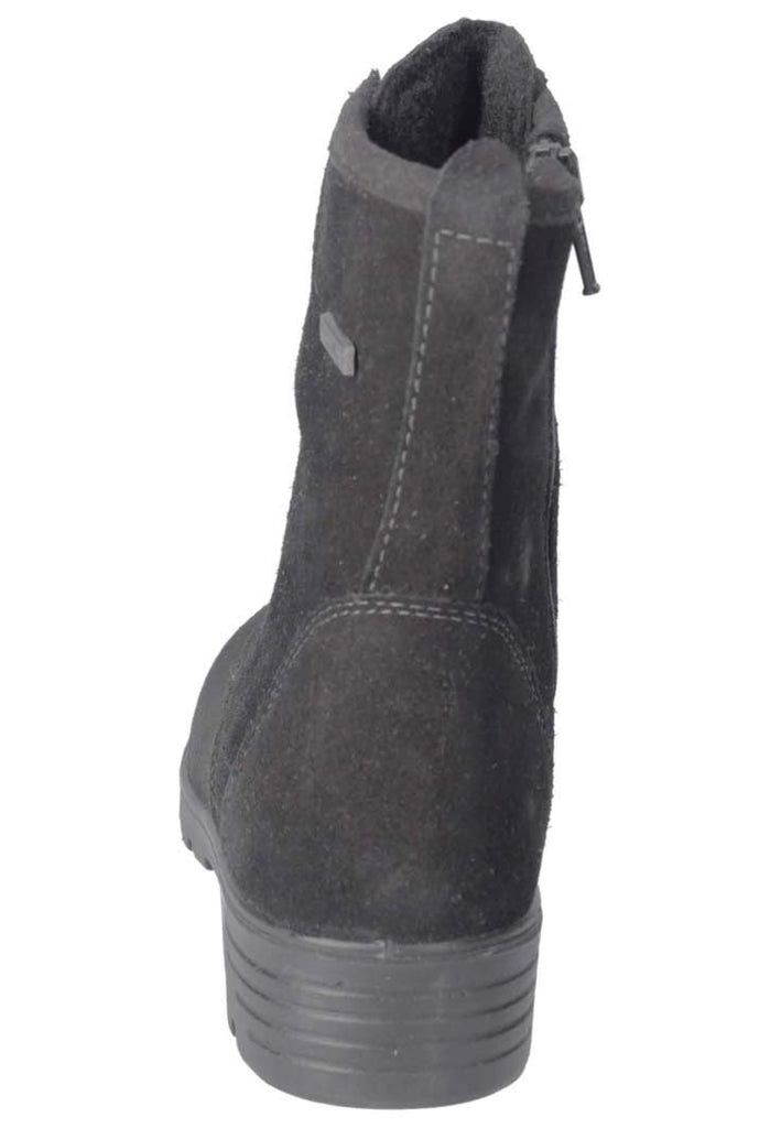 Ricosta Stiefelette Veloursleder Schwarz Warmfutter
