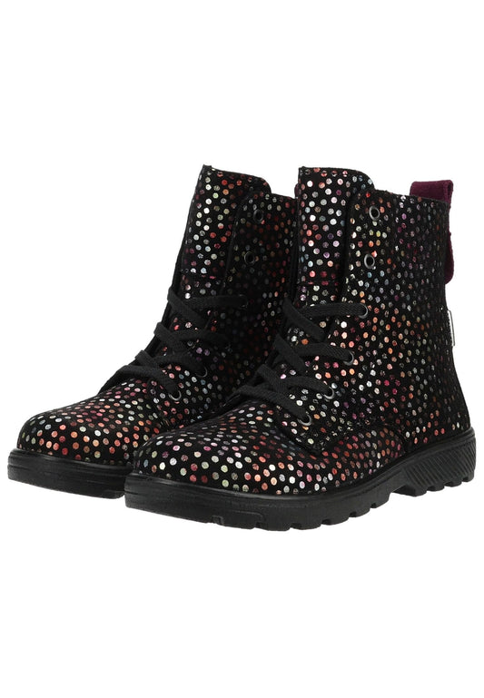 Ricosta Stiefelette Veloursleder Schwarz Warmfutter