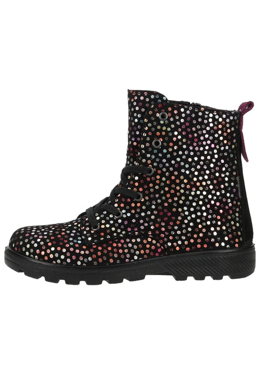Ricosta Stiefelette Veloursleder Schwarz Warmfutter