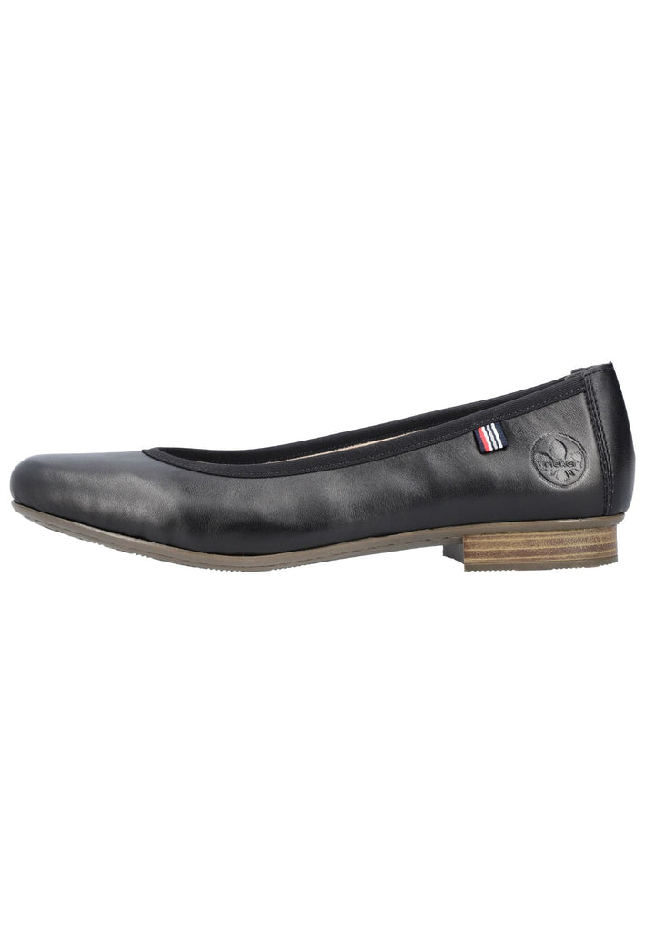 Ballerinas Rieker Ballerinas Glattleder Schwarz