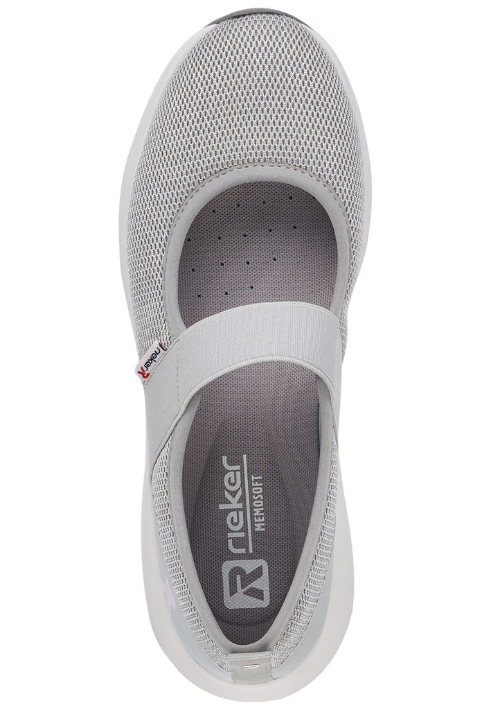 Rieker Ballerinas Textil Grau
