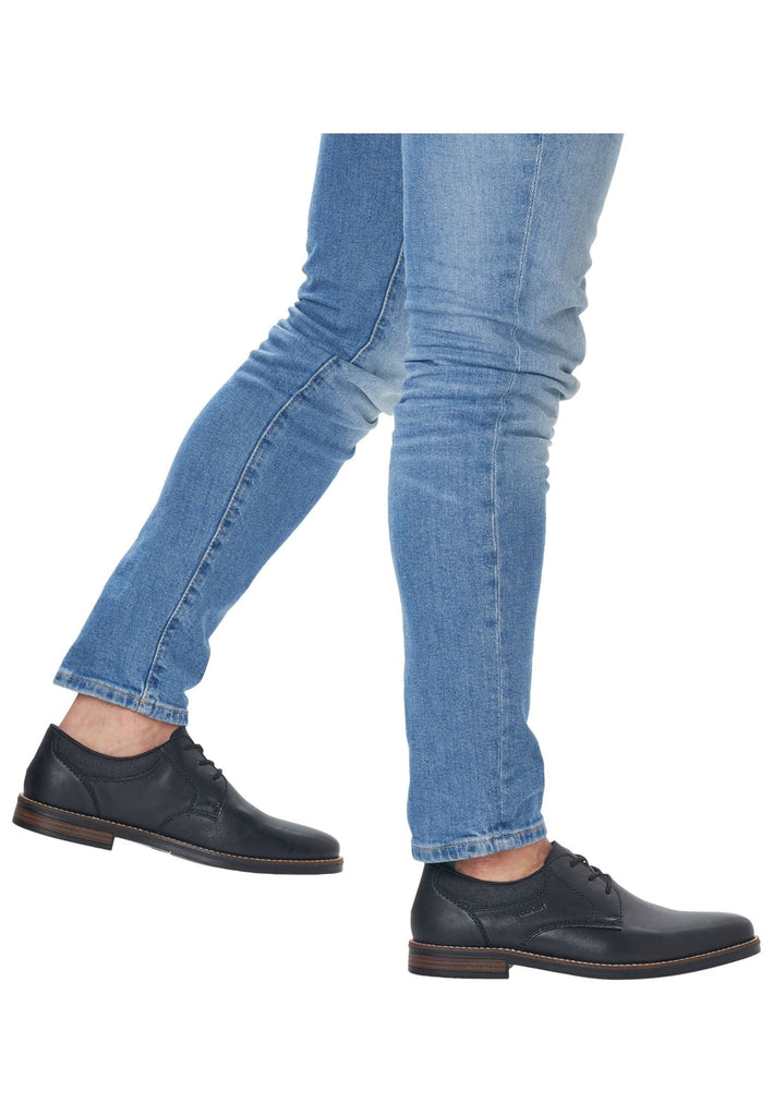 Rieker Businessschuhe Glattleder Schwarz