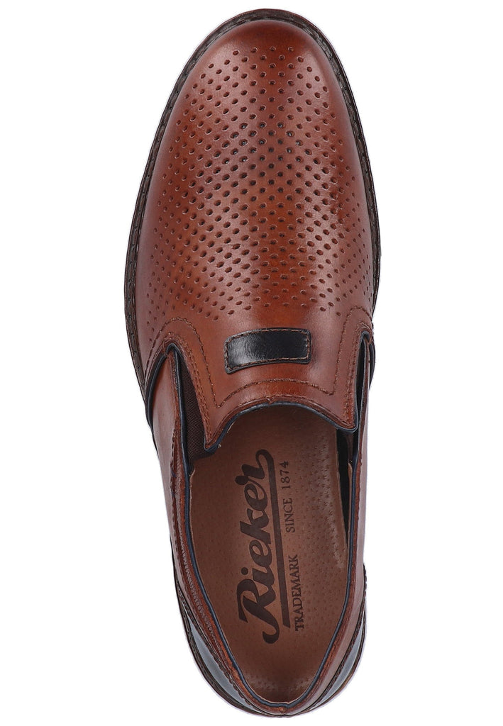 Rieker Halbschuhe Glattleder Nut