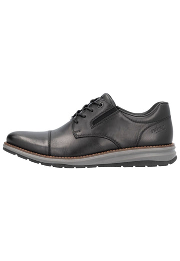 Rieker Halbschuhe Glattleder Schwarz