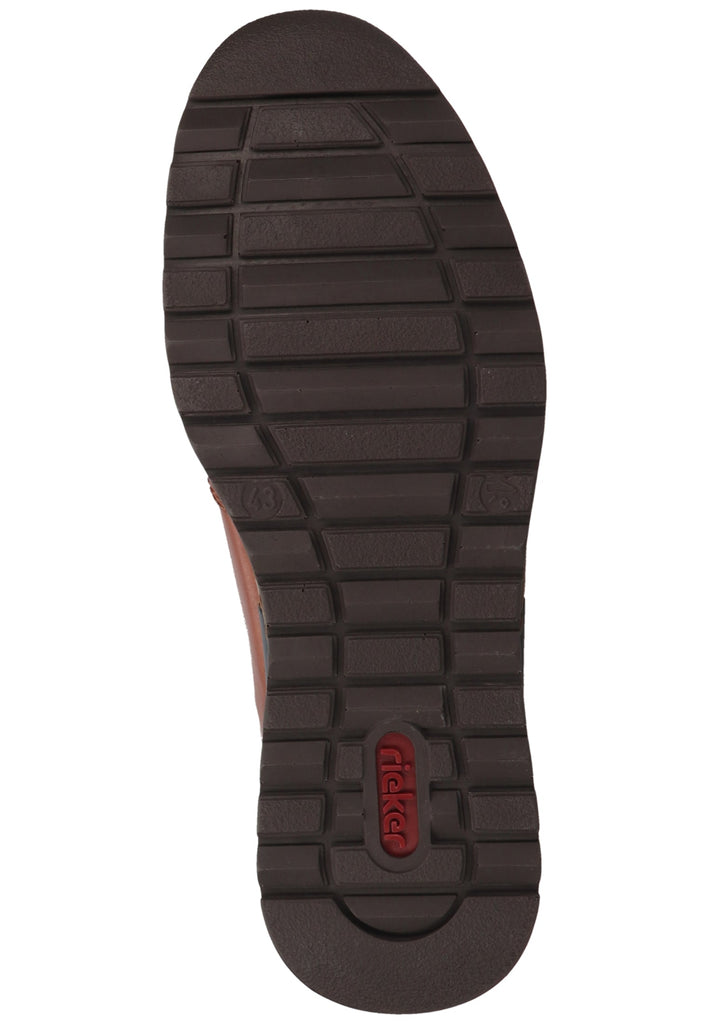 Rieker Halbschuhe Leder Nut/Ocean