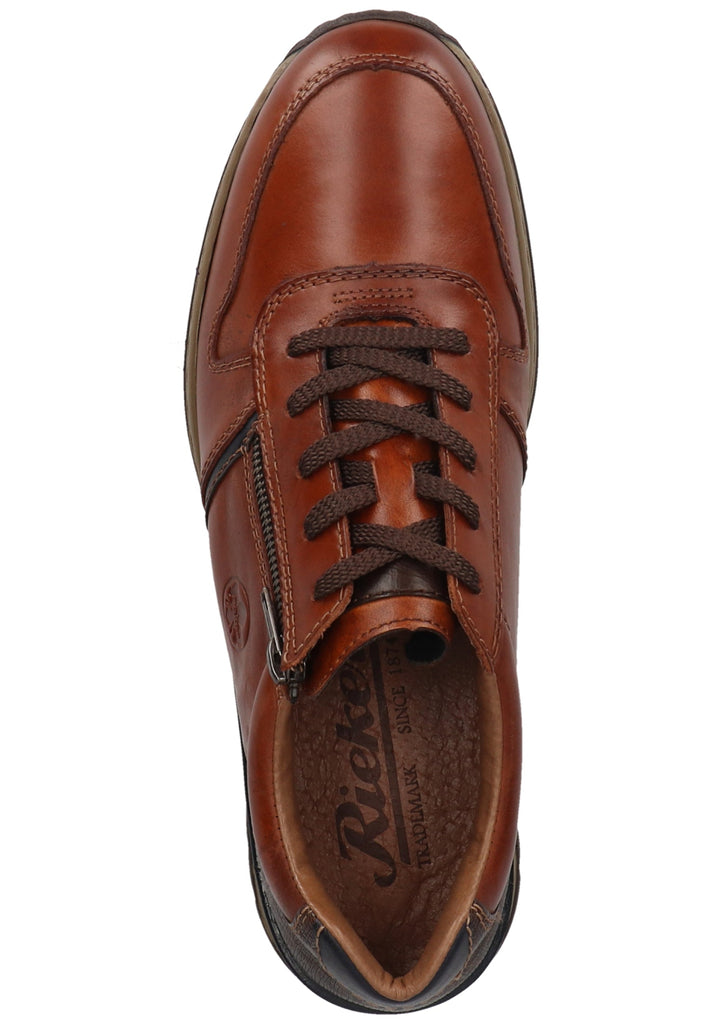 Rieker Halbschuhe Leder Nut/Ocean