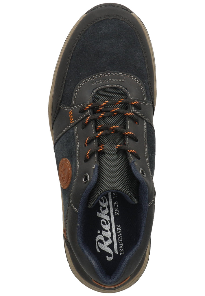 Rieker Halbschuhe Leder Schwarz/Blau