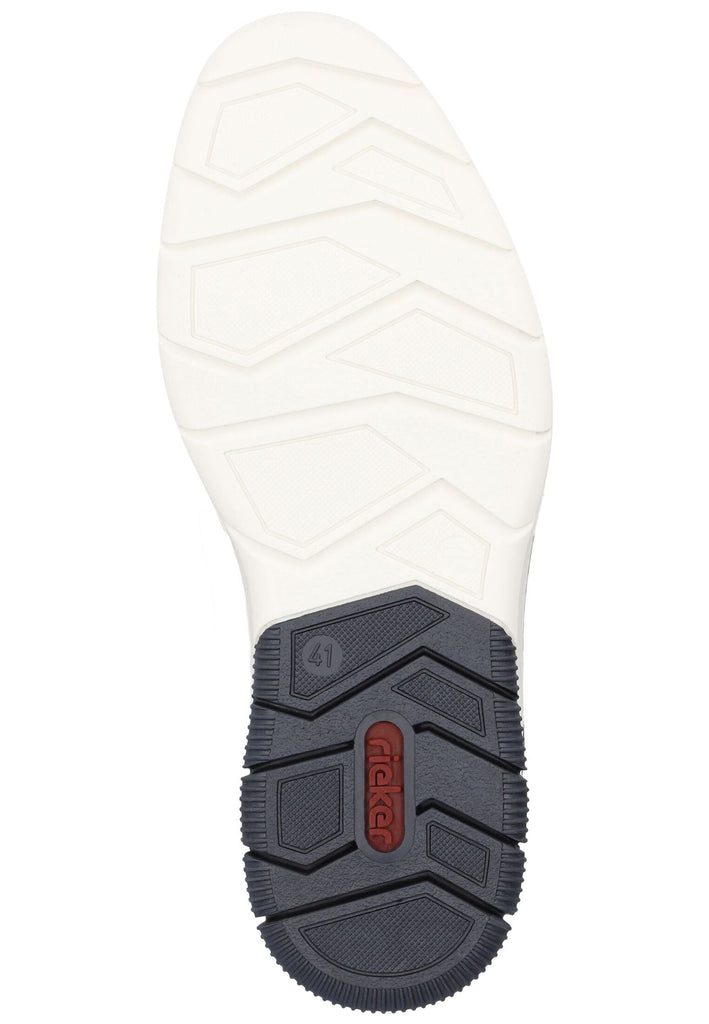 Rieker Halbschuhe Leder/Synthetik Braun/Blau