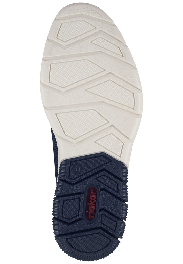 Rieker Halbschuhe Leder/Synthetik Braun/Blau