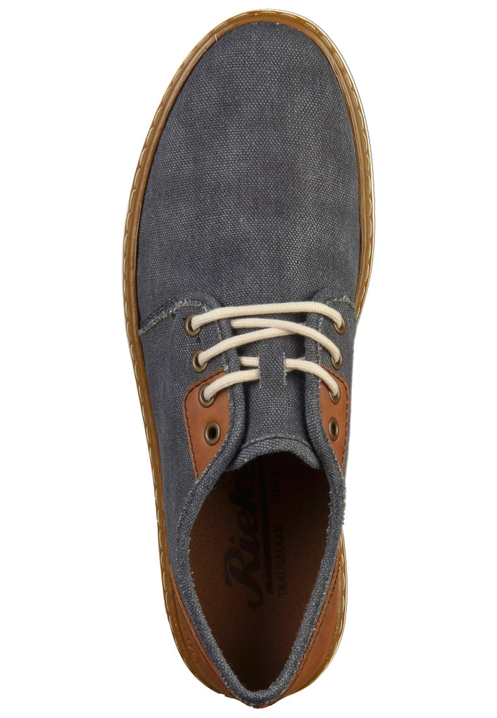 Rieker Halbschuhe Leder/Textil Blau